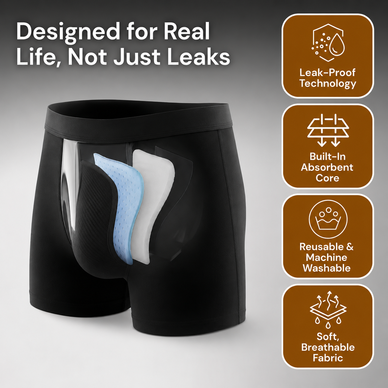 Buy 3, Get 6 Boxer Briefs + Free Socks